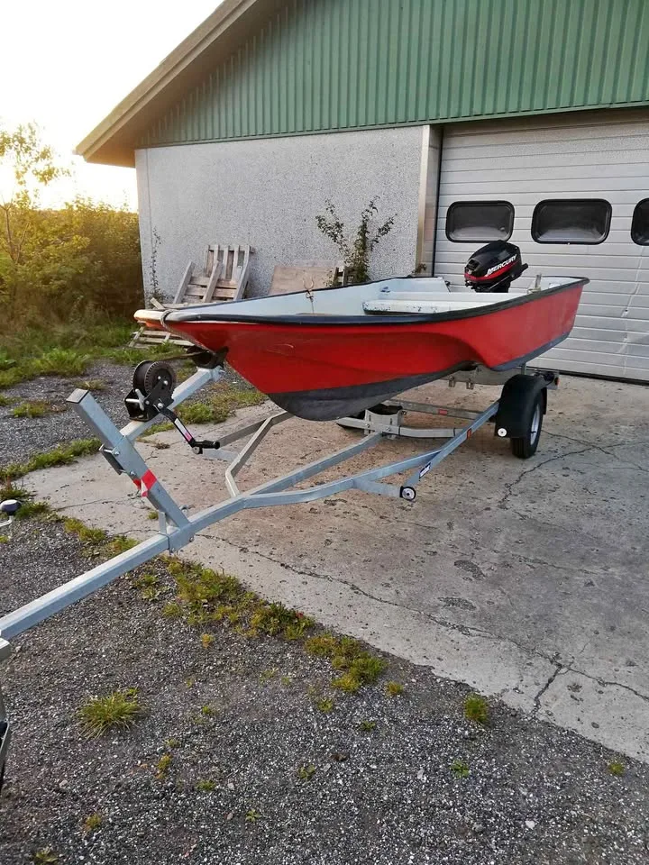 Ældre jolle me 15hk Mercury motor billede 3